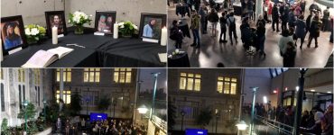 مراسم درگذشت دانشجویان ایرانی سقوط هواپیما در دانشگاه کانادایی